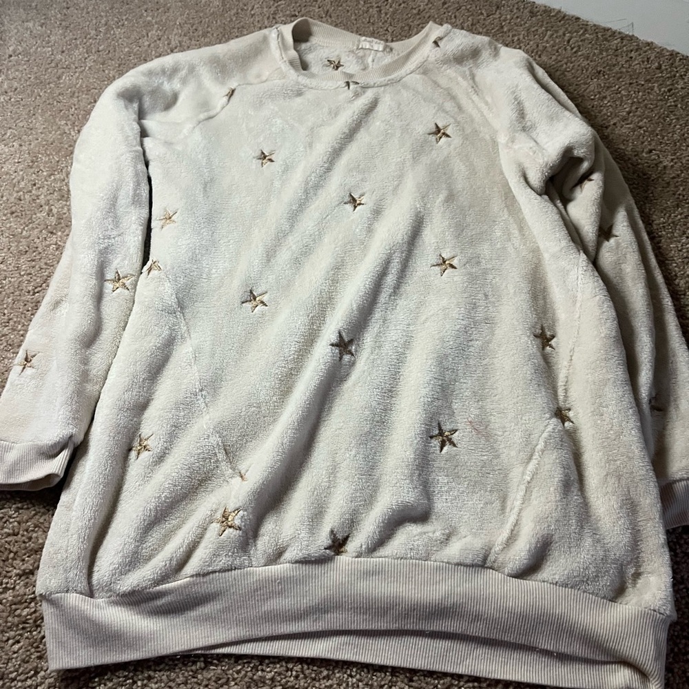 Altar’d State star sweatshirt, cream with stars, great condition, size S